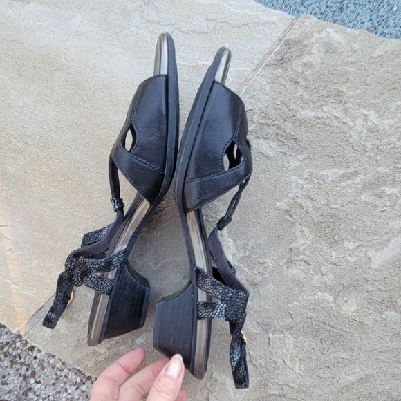 Aravon by new balance Serena AAO02BK Black Sandleather upper sandals sz10 - Picture 5 of 11